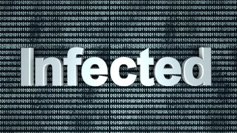Infected 库存插图