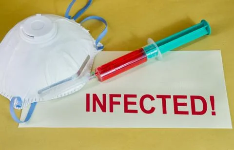 Infected sign Stock-Fotos