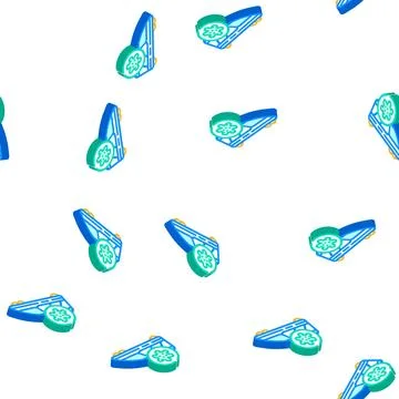 Infected train isometric icon seamless pattern Stock Illustration