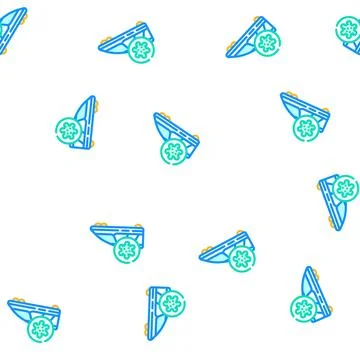 Infected train vector seamless pattern イラスト素材