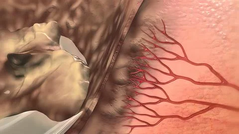 Of infected wound Stock Illustration