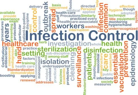 Infection control background concept Stock Illustration