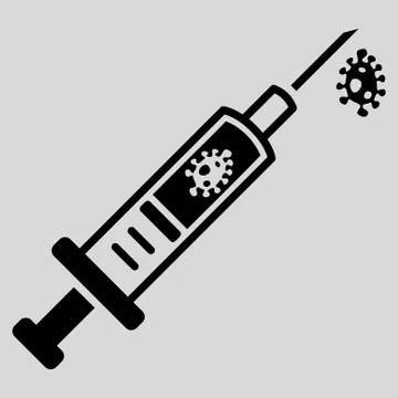 Infection Injection Flat Icon Stock Illustration