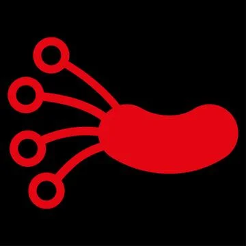 Infection Microbe Icon Illustrazione stock
