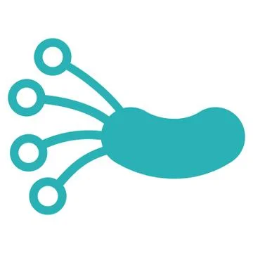 Infection Microbe Icon Illustrazione stock