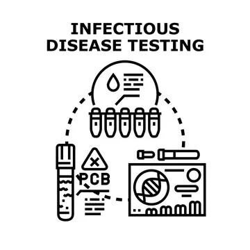 Infectious disease medical testing concept for human health イラスト素材