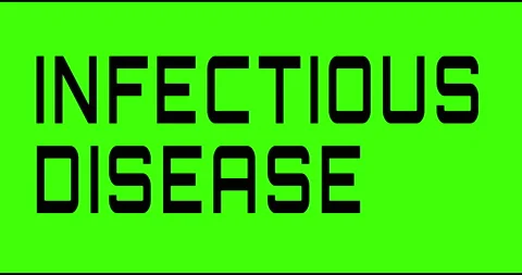 Infectious disease text green screen, masked glitched effect. Stock Footage 132622339