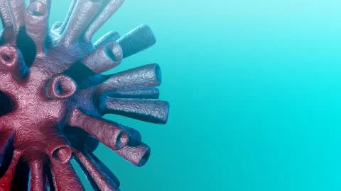 Infectious virus background with space for text Stock Illustration