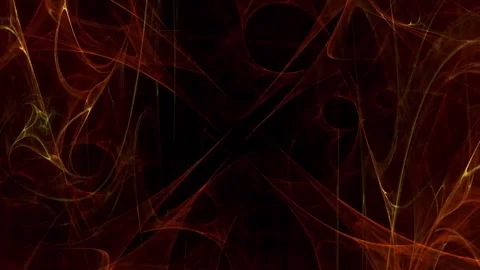 Infernal Fire Web Dark Abstract Fractal Background Stock Footage 345970164