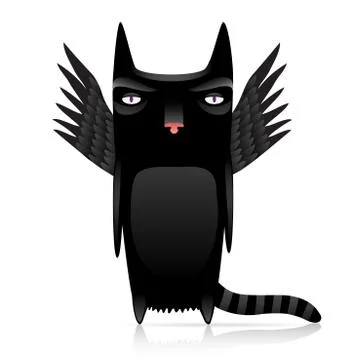 Inferno cat Stock Illustration