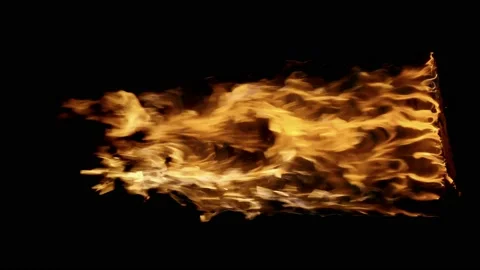Inferno Fire flame Looping in slow motion isolated seamless loop, Stock Footage 113263409