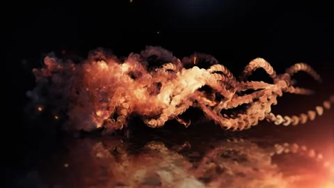 Inferno Fire Trails Logo Reveal 스톡 After Effects