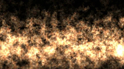 Inferno fire wall in slow motion isolated, hell fire burning up, shooting with Stock Footage 106851659