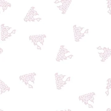 Inferno glyph seamless pattern Stock Illustration