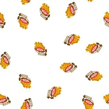 Inferno isometric icon seamless pattern Stock Illustration
