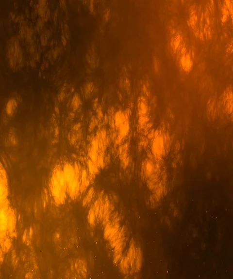 Inferno particle spark flow upward on the sea of fire, background - 4k 動画素材 102296053