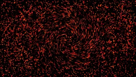 Inferno Sparks Creating Vortex in the Middle Stock Footage 131432942