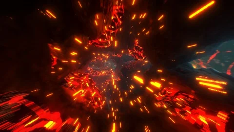 Inferno tunnel loop Stock Footage 124053550