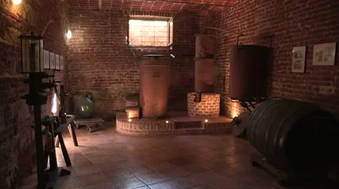Infernot a typical Piedmontese winery Stock Footage 59648301