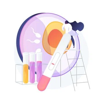 Infertility diagnosis abstract concept vector illustration. イラスト素材