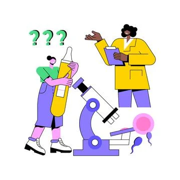 Infertility diagnosis abstract concept vector illustration. イラスト素材