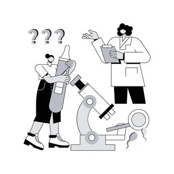 Infertility diagnosis abstract concept vector illustration. イラスト素材