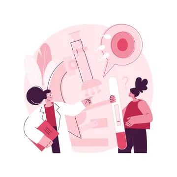 Infertility diagnosis abstract concept vector illustration. イラスト素材