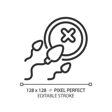 Infertility linear icon 스톡 일러스트