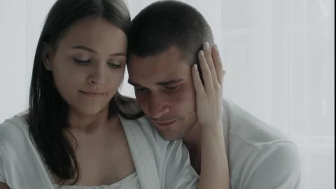Infertility Problem. Upset young couple looking at negative pregnancy test Stock Footage 161755581