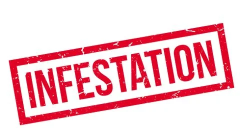 Infestation rubber stamp Stock Illustration