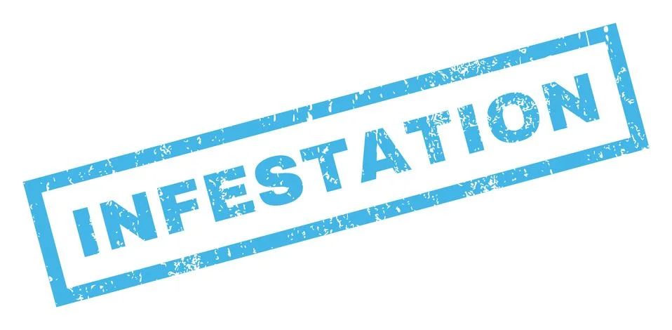 Infestation Rubber Stamp Stock Illustration