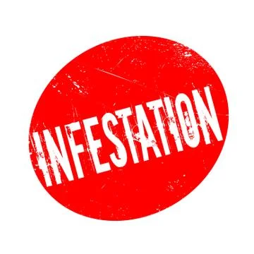 Infestation rubber stamp Stock Illustration