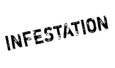 Infestation rubber stamp Stock Illustration