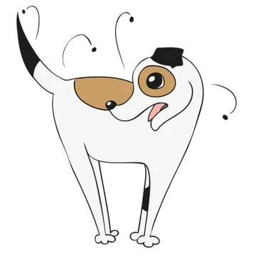 Infested dog Stock Illustration