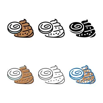 Infested stool concepts sample color icon vector Stock Illustration