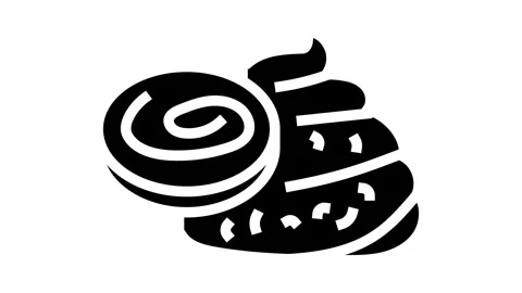 Infested stool sample glyph icon animation Stock Footage 326147290