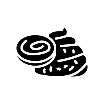 Infested stool sample glyph icon vector illustration Stock Illustration