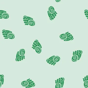 Infested stool sample glyph seamless pattern Illustrazione stock