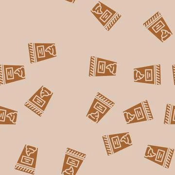 Infested stool sample glyph vector seamless pattern 库存插图