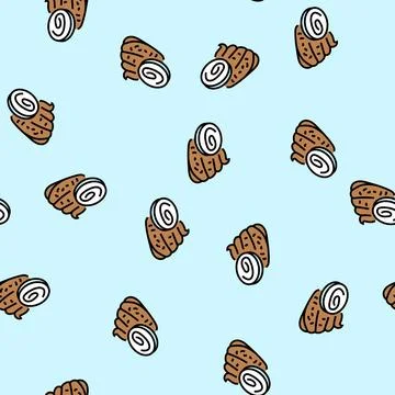 Infested stool sample vector seamless pattern イラスト素材