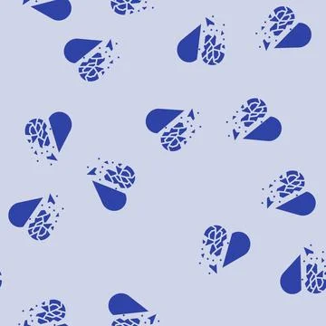 Infidelity couple glyph seamless pattern Stock Illustration