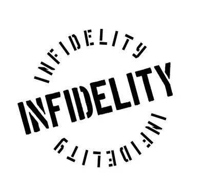 Infidelity rubber stamp Stock Illustration