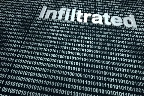 Infiltrated 스톡 일러스트