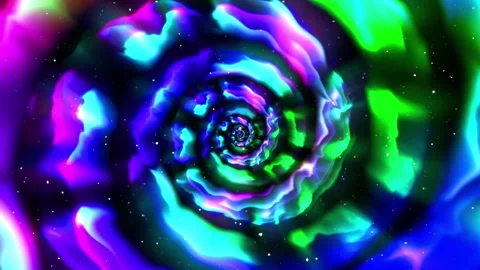 Infinite Aurora Background Видео 345392230