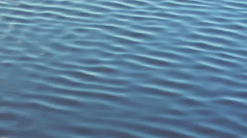 Infinite background of water waves in lake. Blue to black color. Natural texture Stock Footage 166708647