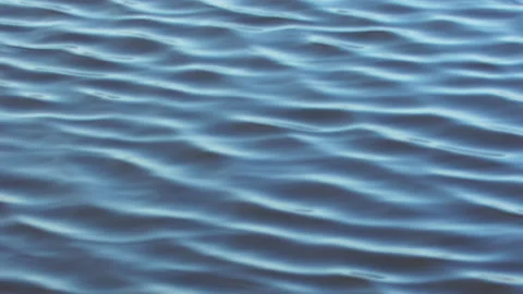 Infinite background of water waves in lake. Blue to black color. Natural texture Stock Footage 166713043