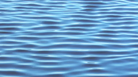 Infinite background of water waves in lake. Blue to black color. Natural texture Stock Footage 166713361