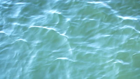 Infinite background of water waves move in lake. Blue, gray to black colors. Stock Footage 149014769
