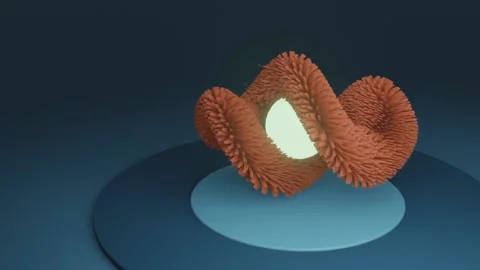 Infinite brush on glowing ball Stock Footage 144204924