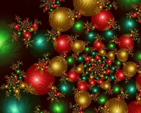 Infinite Christmas Balls Stock Illustration